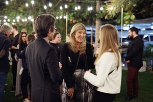 Craig Yee, Rebecca Taylor & Annelie Graf. VIP Dinner at Abdelmonem Alserkal’s Home Garden. FIELD MEETING Take 6: Thinking Collections (25–26 January 2019). In Collaboration with Alserkal Avenue, Dubai. Courtesy Asia Contemporary Art Week (ACAW).